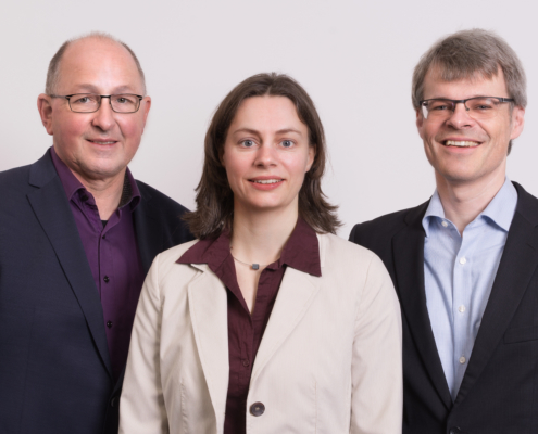 Dr. Alfred Hansel, Dr. Martina Schmitz, Dr. Peter Haug (v.l.)