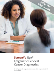 Flyer-ScreenYu Gyn-Titelbild EN Flyer: ScreenYu Gyn for physicians